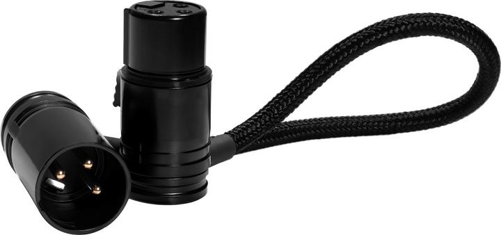 Produktbild Kondor Blue 8” Straight Low Profile Right Angle XLR Cable (Raven Black) (0.20 m)