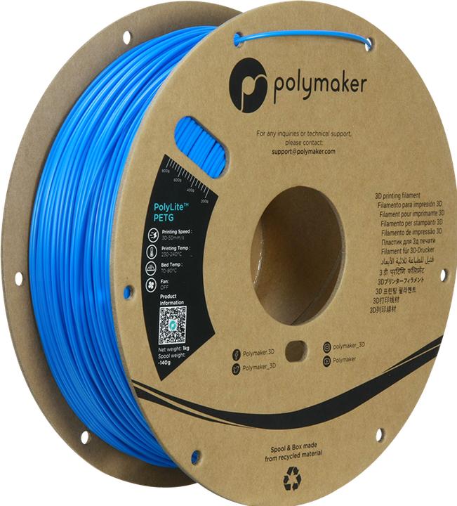 Immagine prodotto Polymaker PolyLite PETG (PETG, 1.75 mm, 1000 g)