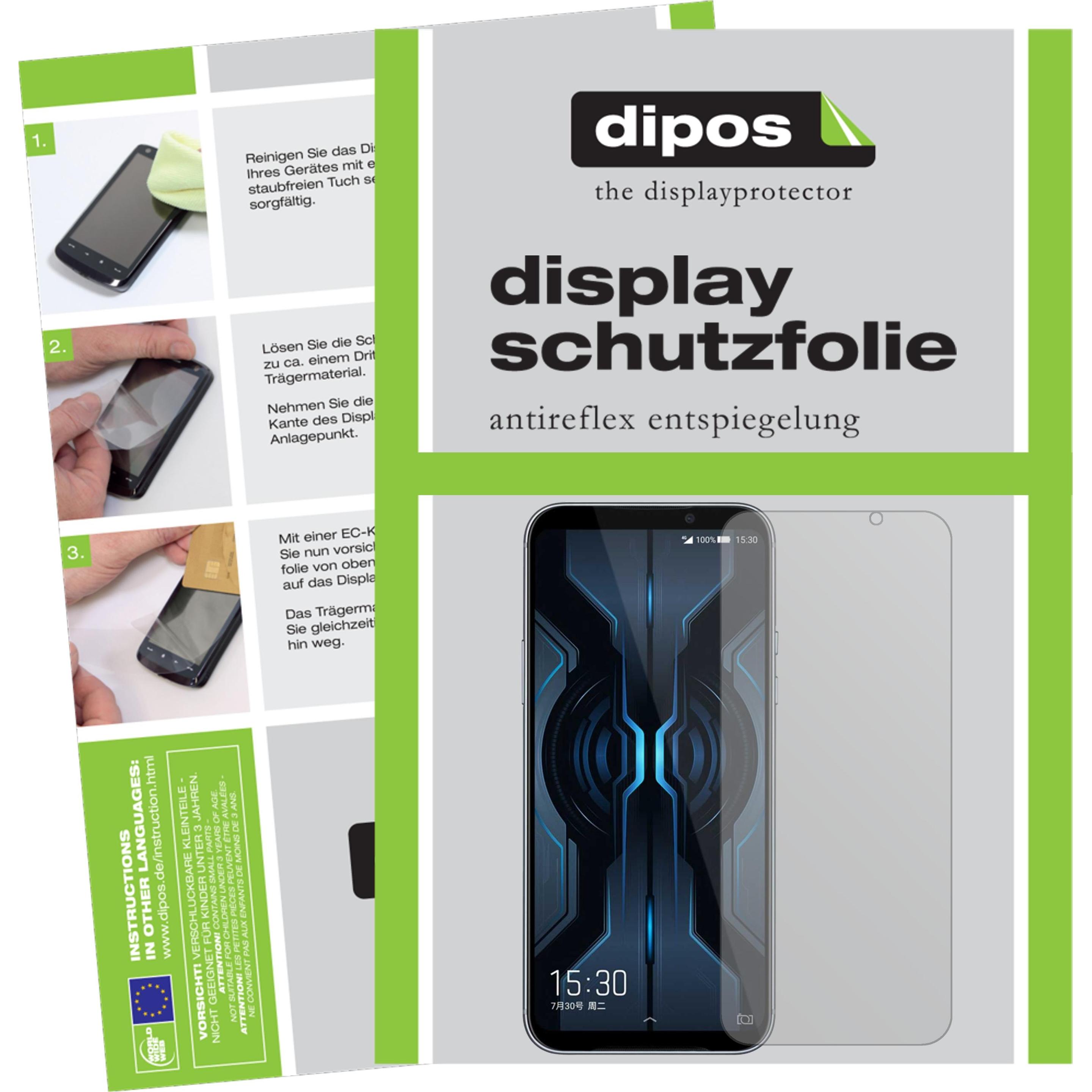 Dipos Displayschutzfolie Antireflex (5 Stück, Xiaomi Black Shark 2 Pro), Smartphone Schutzfolie, Transparent