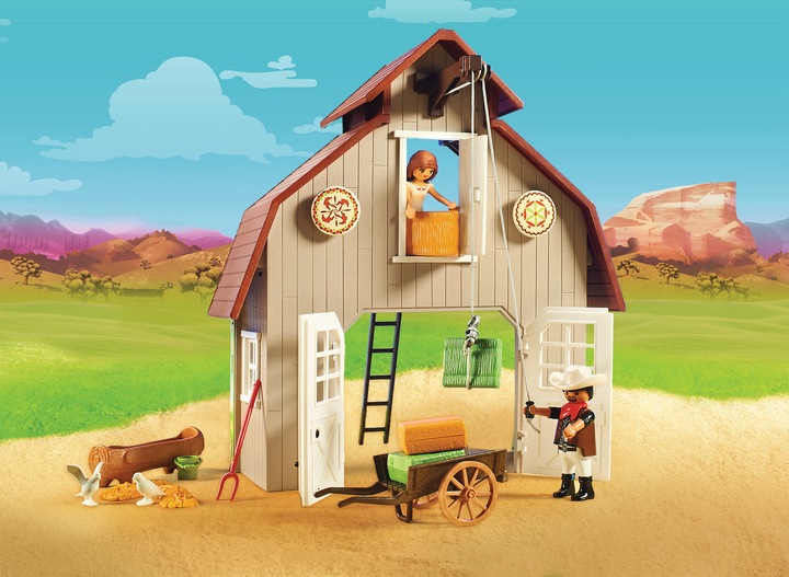 Produktbild Playmobil Stall mit Lucky, Pru Abigail (70118)