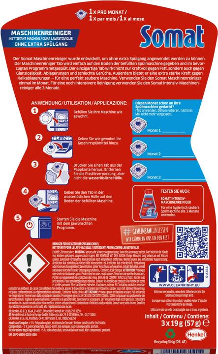 Image du produit Somat Duo de nettoyeurs de machines (Tabs, 3 Cycles de lavage)