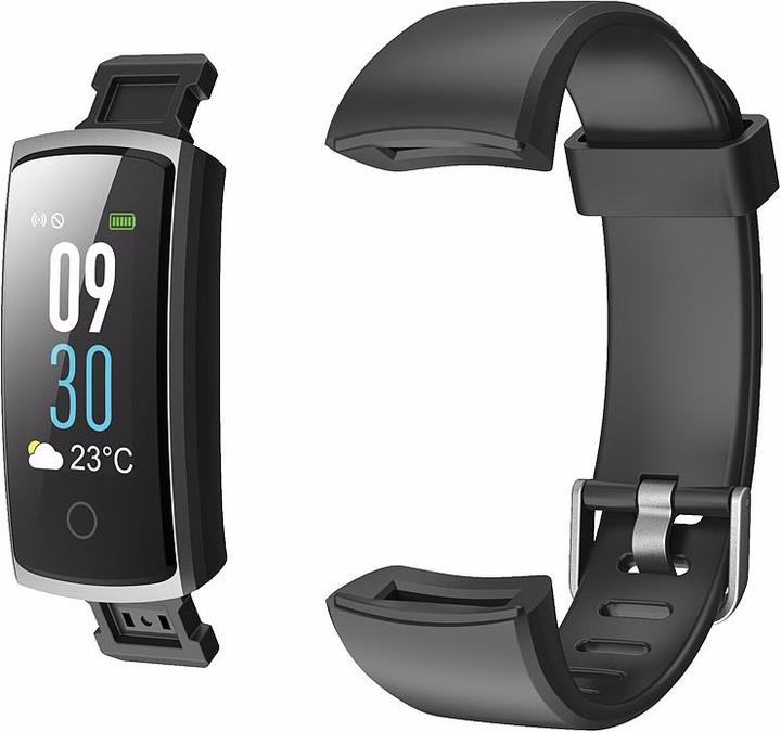 Produktbild Newgen medicals Fitness-Armband mit Puls- & Blutdruck-Anzeige
