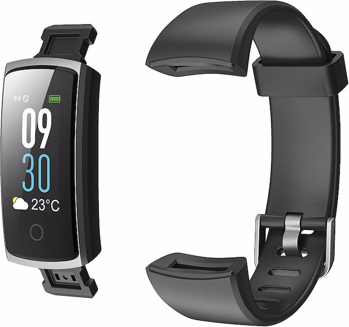 Produktbild Newgen medicals Fitness-Armband mit Puls- & Blutdruck-Anzeige