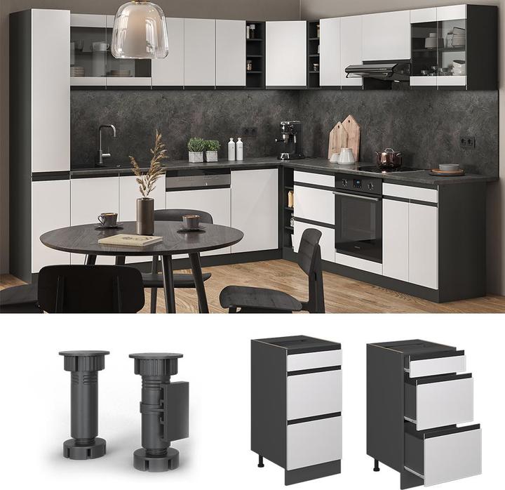 Produktbild Vicco R-Line mit Schubladen, AP Anthrazit (40 x 60 x 81.5 cm)