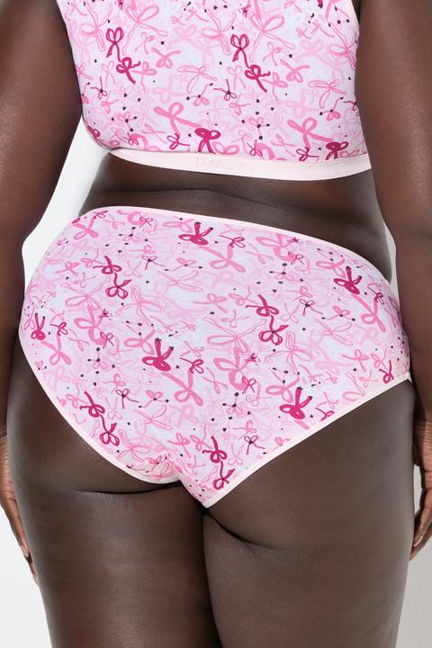 Immagine prodotto Ulla Popken Slip midi con fiocchi/tinta unita in confezione da cinque (58)