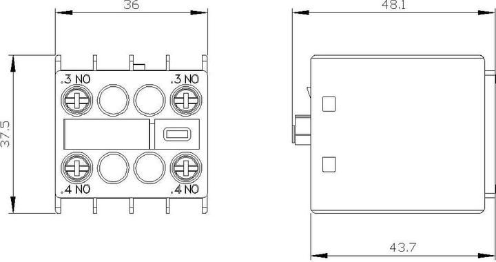 Produktbild Siemens Hilfsschalterblock 3RH2911-1NF20 1 St.