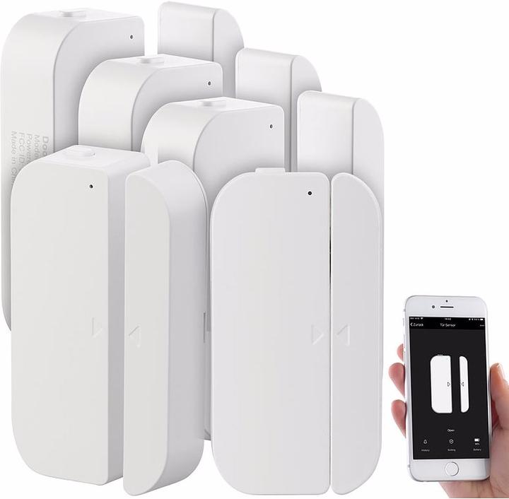 Luminea 5er-Set WiFi Tür & Fensteralarm