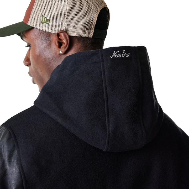 Actual product image New Era Varsity College Hooded Jacke - BRAND PATCHES - L (L)