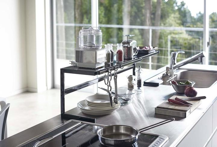 Actual product image Yamazaki Tower kitchen shelf