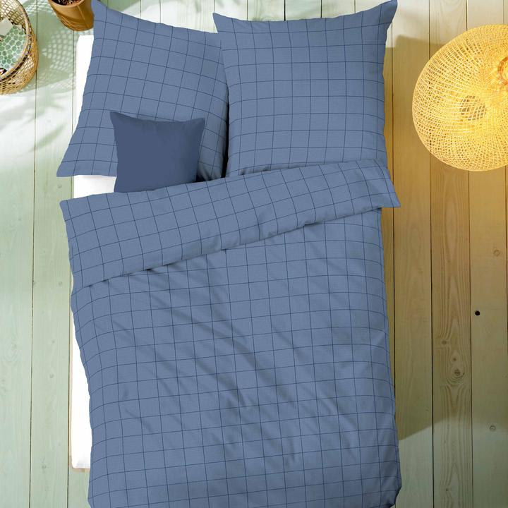 Produktbild Kaeppel Musselin Bettwäsche Grid (Bettwäsche Set, 135 x 200 cm, 80 x 80 cm)
