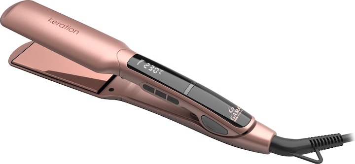 Actual product image GAMA GA.MA X-Wide Keration, Straightening iron, Warm, 150 °C, 210 °C, Pink, 185 m (Straightening iron)
