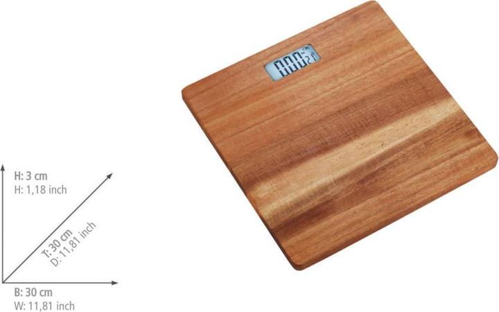 Immagine prodotto Wenko Bilancia personale acacia (180 kg)