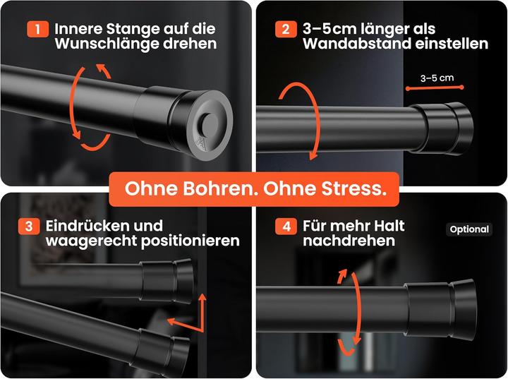 Produktbild Eisenberg Duschvorhangstange