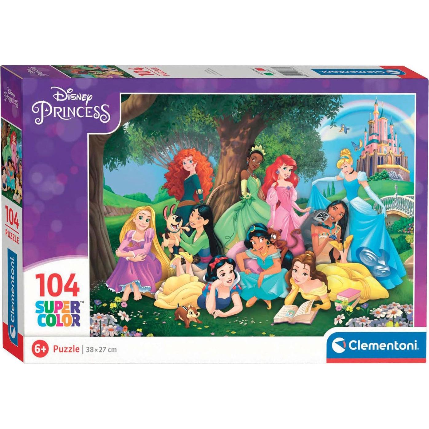 Thumbnail - Clementoni Puzzle - Disney Prinses, 104st. (104 Teile)