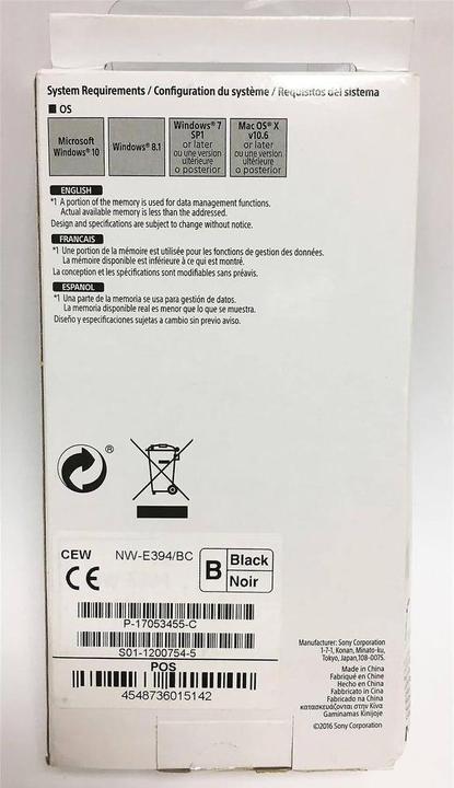 Produktbild Sony Nw-E394 (8 GB)