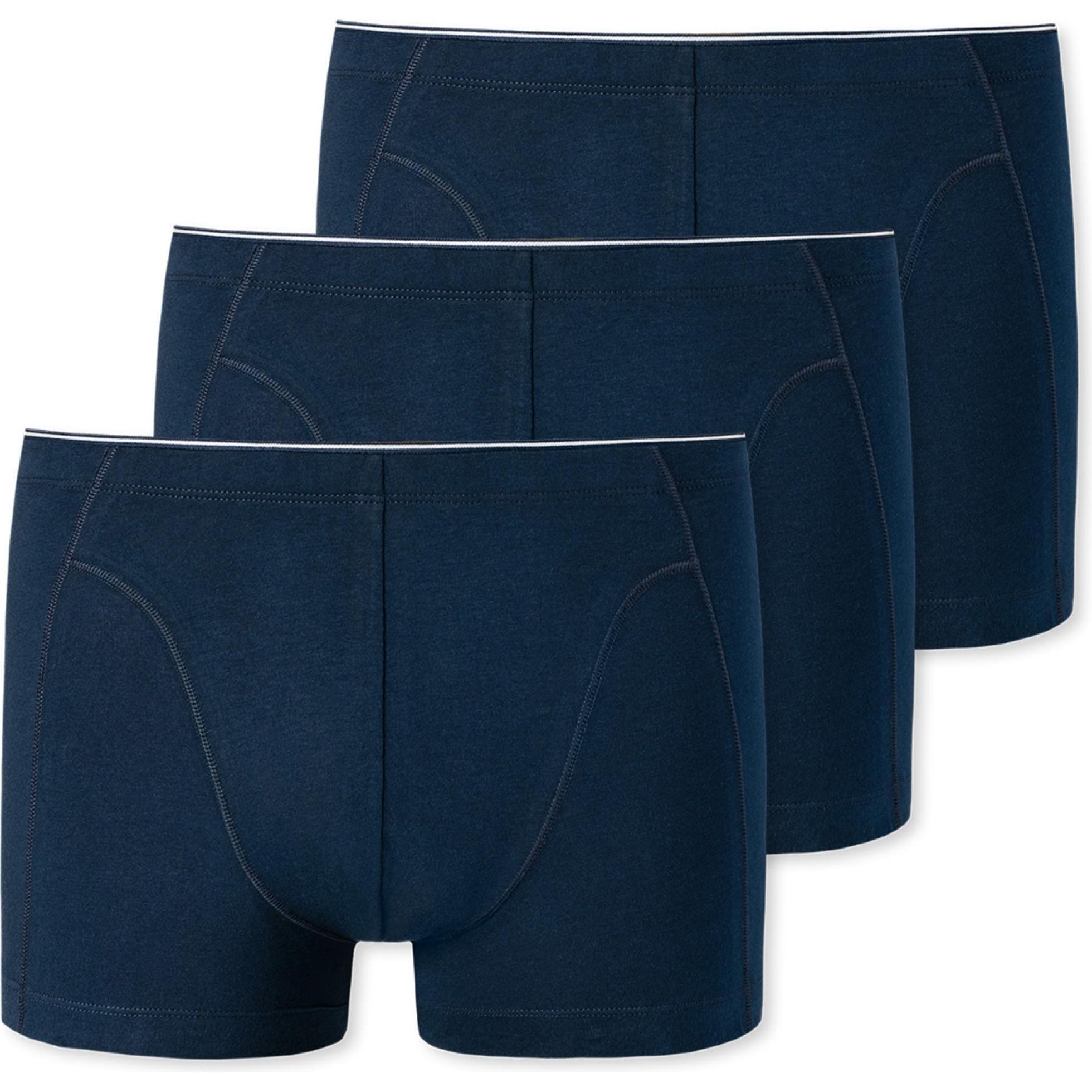 Schiesser, Herren, Unterhosen, 3er Pack 95/5 Originals - Organic Cotton Shorts / Pants, Blau, (L, 3er Pack)