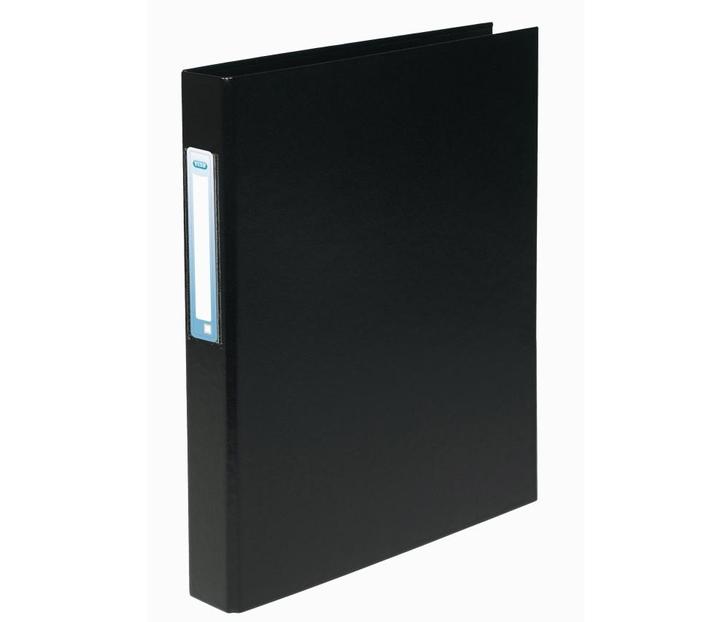 Produktbild Elba Ringbind PP A4 Sort ryg 35mm 2-rings m/etiket - (10 Stk x 1 ) (A4, 10 Stück)