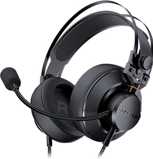 Actual product image Cougar Headset VM410, TOURNAMENT, Black-Orange (Cable)