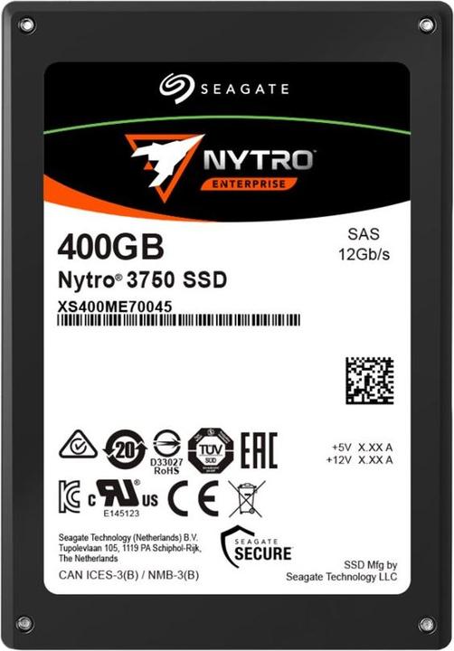 Actual product image Seagate Nytro 3750 SAS SSD D eTLC 400GB (400 GB, 2.5")