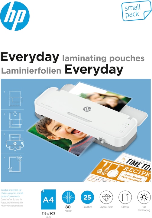 Actual product image HP Everyday laminating films (A4, 25 Piece, 80 µm)