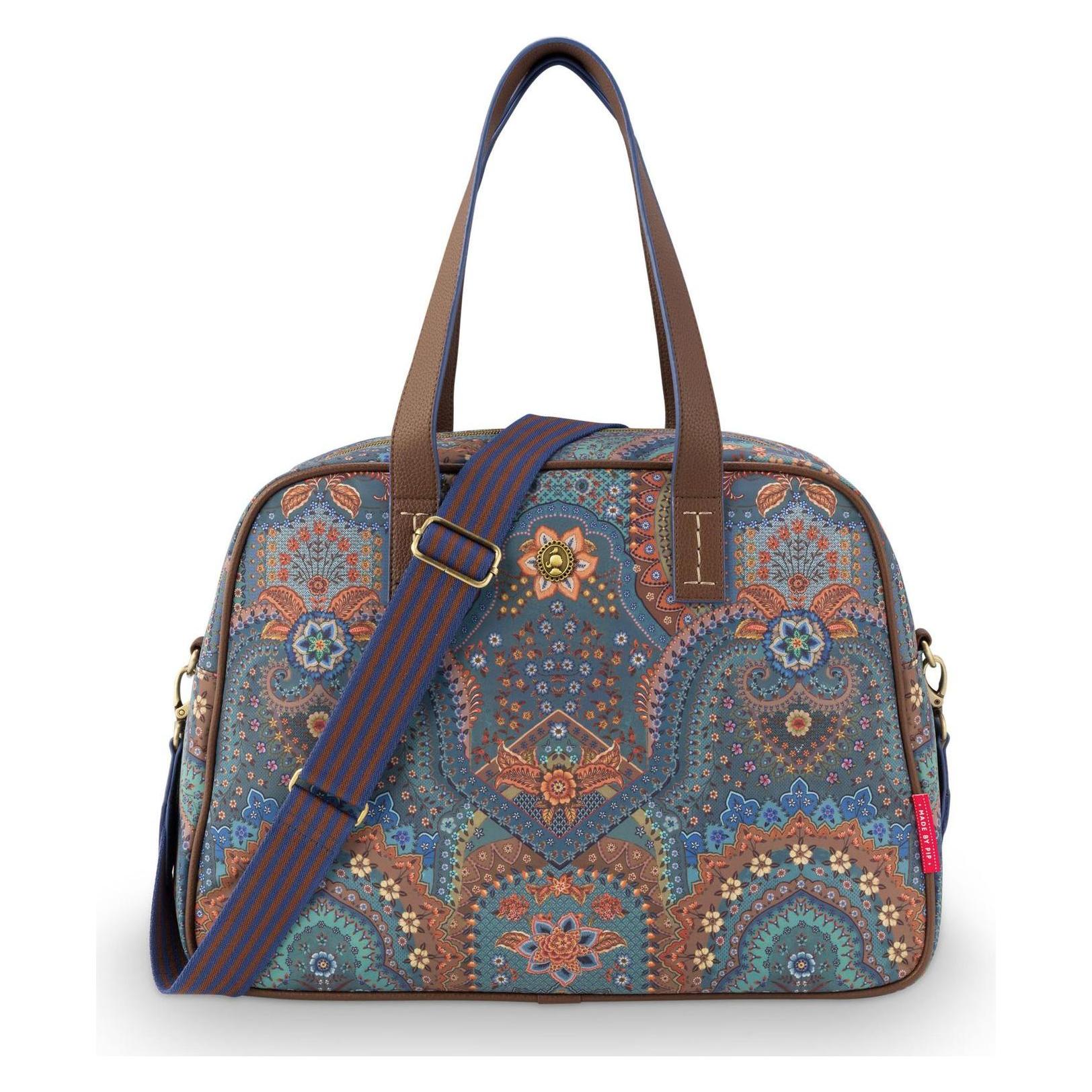 Pip Studio, Damen, Tasche, Tovy Weekend Bag Jabali, Blau, Grau