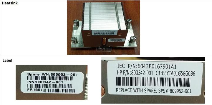 Produktbild HPE HEATSINK ASSY PROC APOLLO 4200