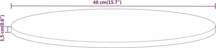 Actual product image vidaXL Tischplatte