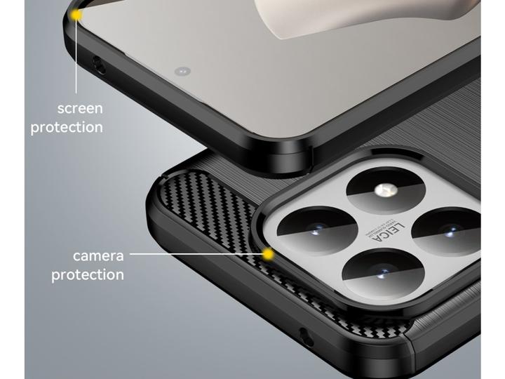 Actual product image Screenguard Carbon Brushed Soft TPU Hülle (Xiaomi 15T)