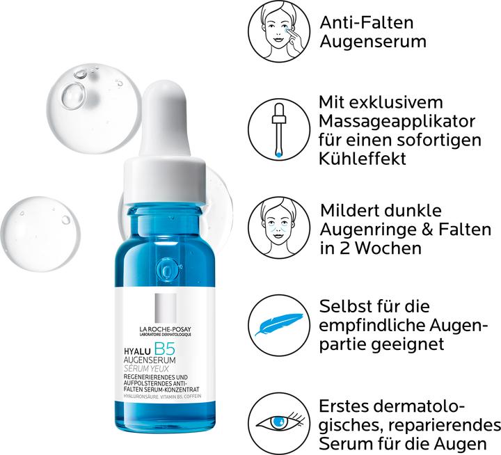 Immagine prodotto La Roche Posay Hyalu B5 (Siero per la cura degli occhi, 15 ml, Giorno + Notte)
