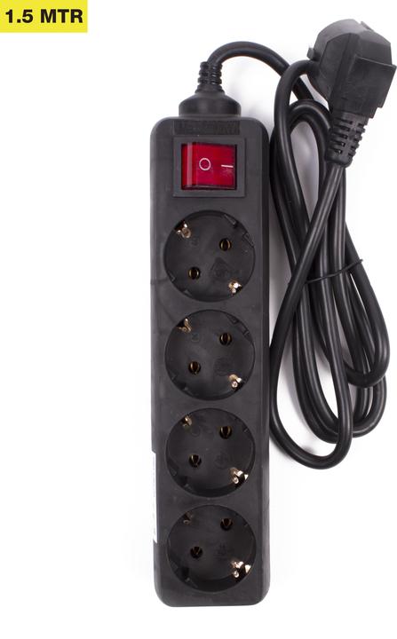 Produktbild Benson Electric Steckdosenleiste 4-fach + Erde + Schalter 1,5 m sc (4 x)