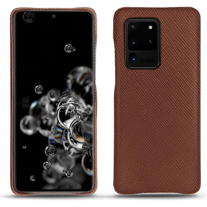 Noreve Lederschutzhülle (Samsung Galaxy S20 Ultra 5G), Smartphone Hülle, Braun