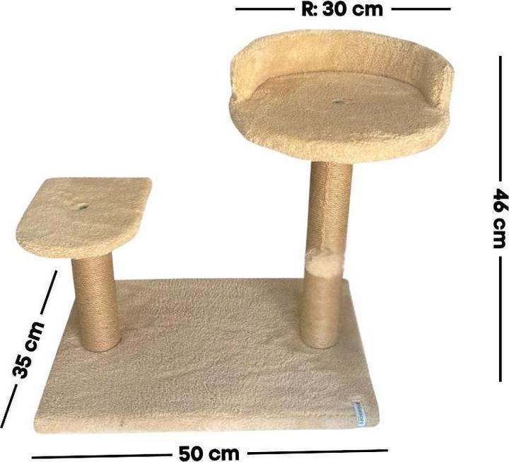 Immagine prodotto Paws & Whiskers Tiana Cat Scratching Board (46 cm, Beige)