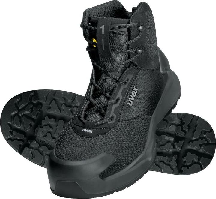 Actual product image Uvex Safety uvex 1 x-craft boot S1 PL 68012 black width 11 size 45 (S1P, 45)