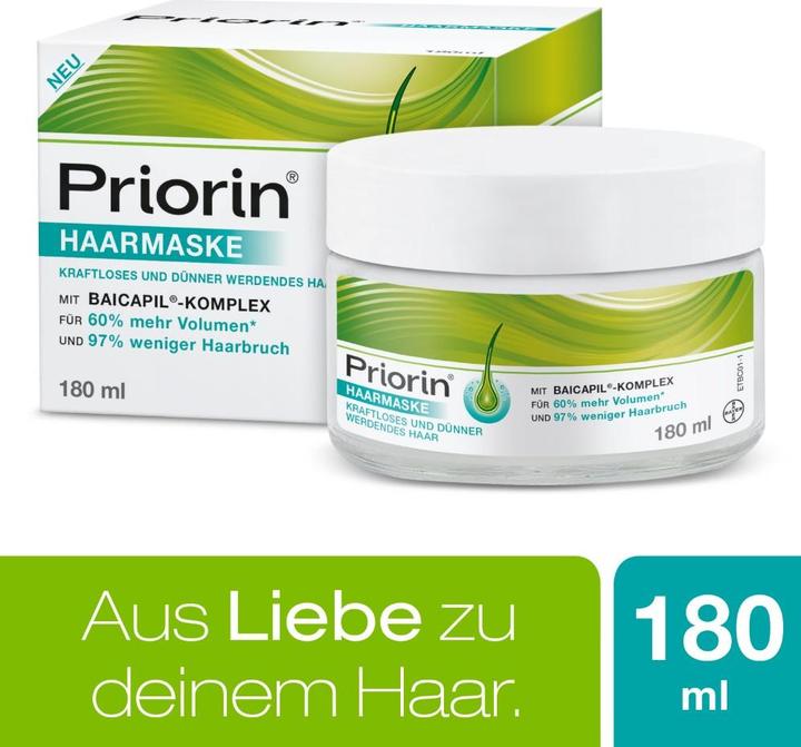 Produktbild Priorin Haarmaske kraftloses und dünner werdendes Haar, 180 ml Masken (180 ml)
