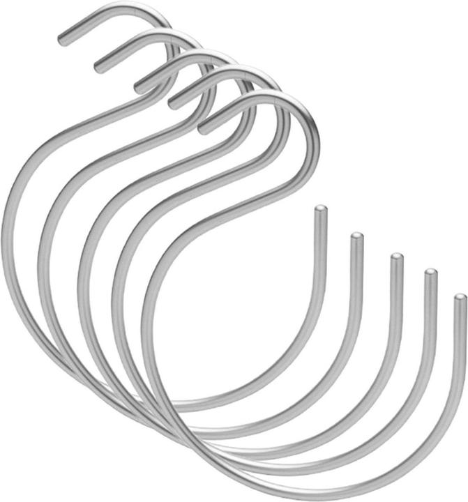 JTI Round clothes hanger for accessories - Aluminium - Silver (5 x)