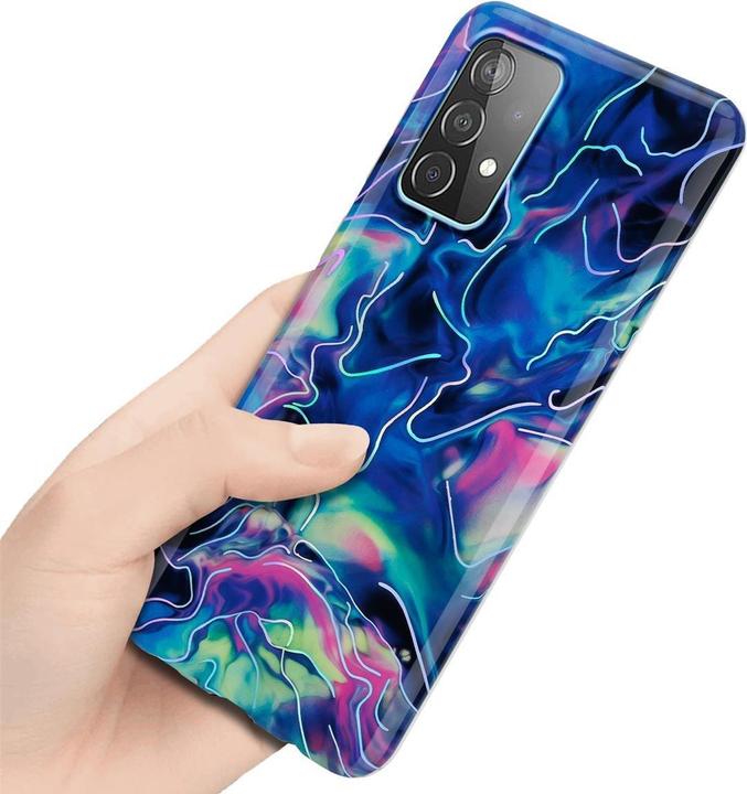 Image du produit Cadorabo Couverture IMD TPU Marbre coloré (Samsung Galaxy A52, Samsung Galaxy A52 5G, Samsung Galaxy A52s 5G)
