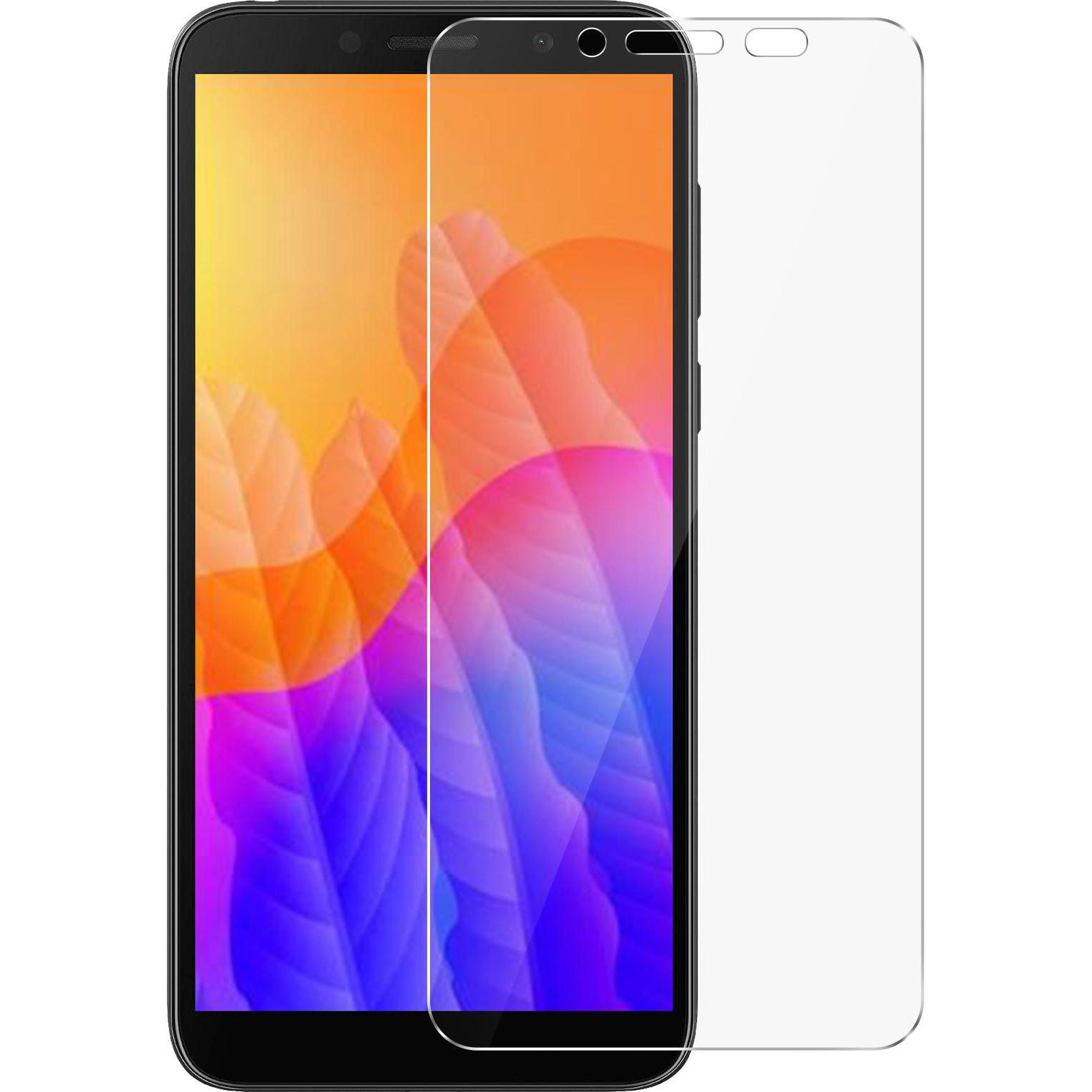 Avizar Kristallklare Folie, Glas-Displayschutz (2 Stück, Huawei Y5p), Smartphone Schutzfolie, Transparent