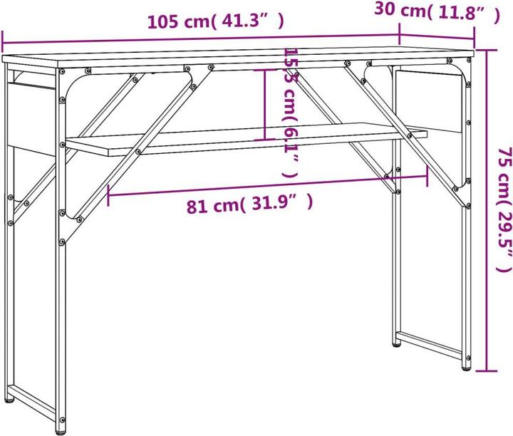 Produktbild VidaXL Jay (105 x 30 x 75 cm)