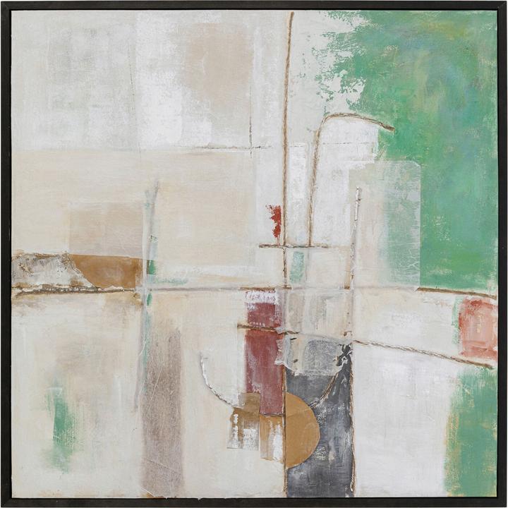 Produktbild Kare Design Gerahmtes Bild Dust Grün 120x120cm (120 x 120 cm)