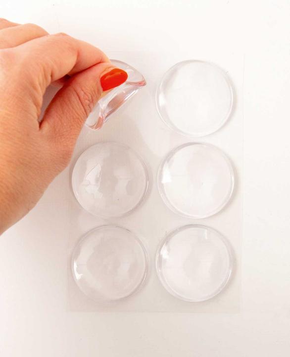 Image du produit Werkstein Butoirs de porte ronds et plats (6 pièce(s), Ø 4 cm)