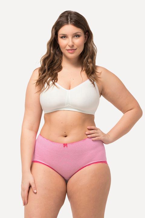 Produktbild Ulla Popken Hipster, 3er-Pack, Streifen / Punkte / uni (46, 48)