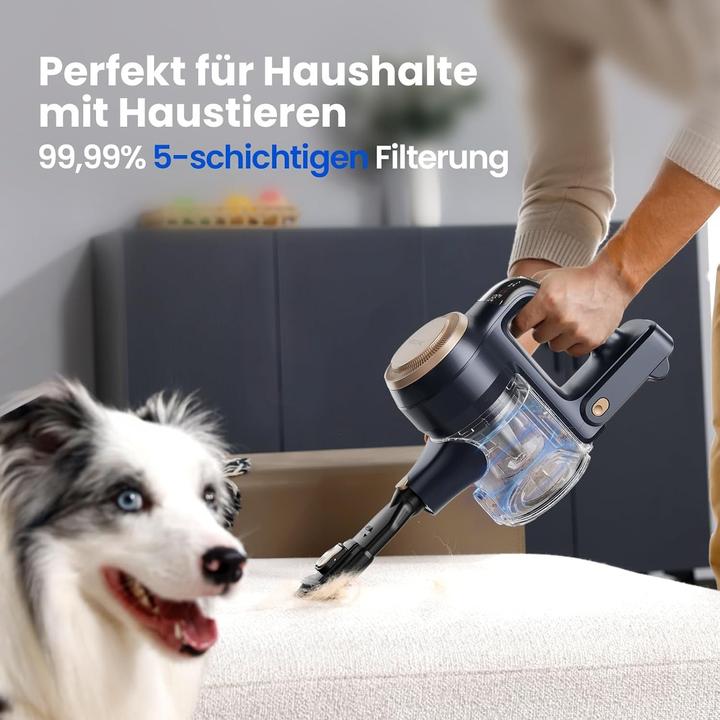 Image du produit Proscenic Aspirateur balai sans fil puissant, anti-peluches, longue autonomie, léger et silencieux