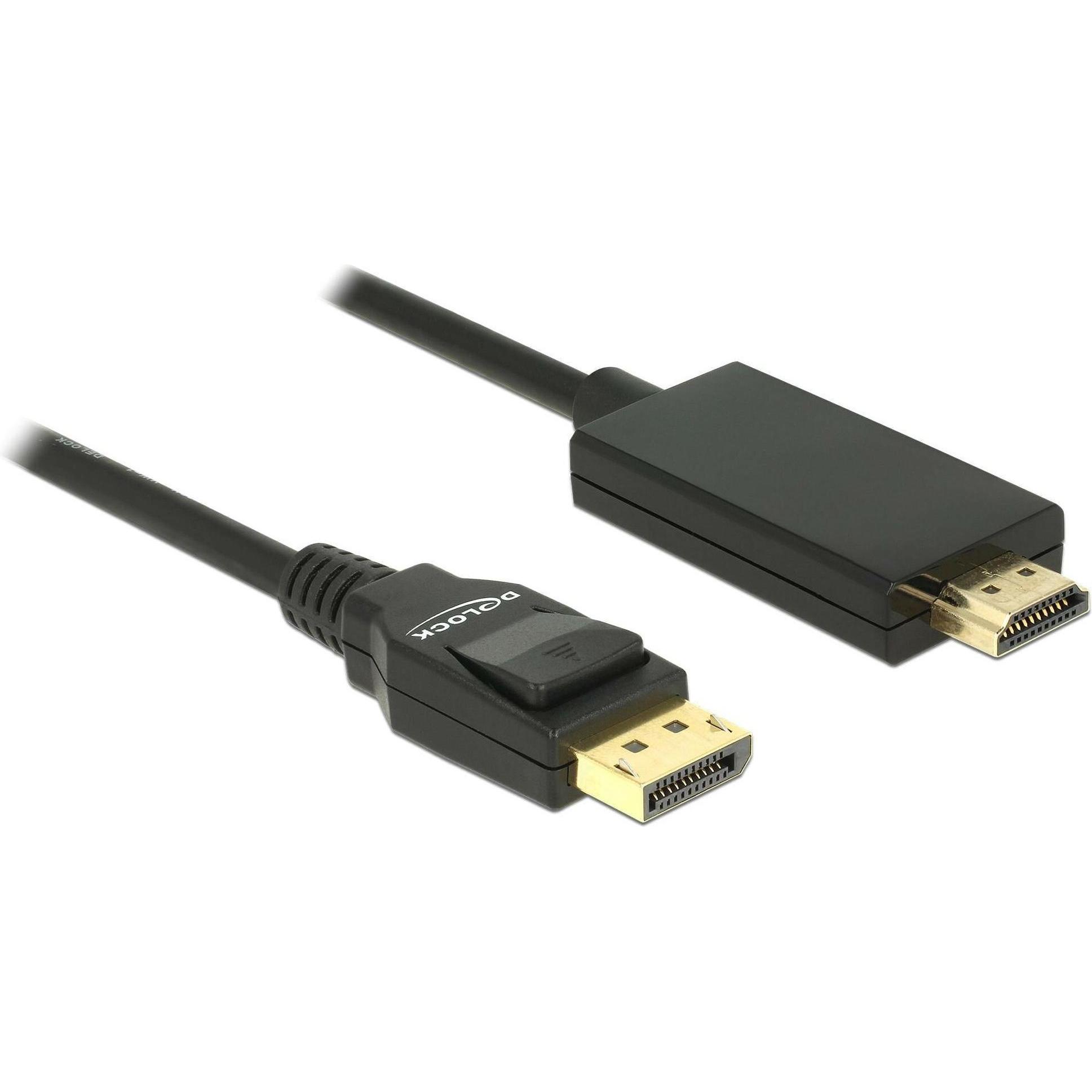 Delock DisplayPort — HDMI (Typ A) (5 m, DisplayPort, HDMI), Video Kabel