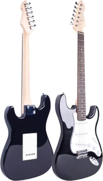 No Name V-TONE EST 22 BK 4/4 Stratocas. (E-Gitarre, Ahorn, Phoenix Tree)