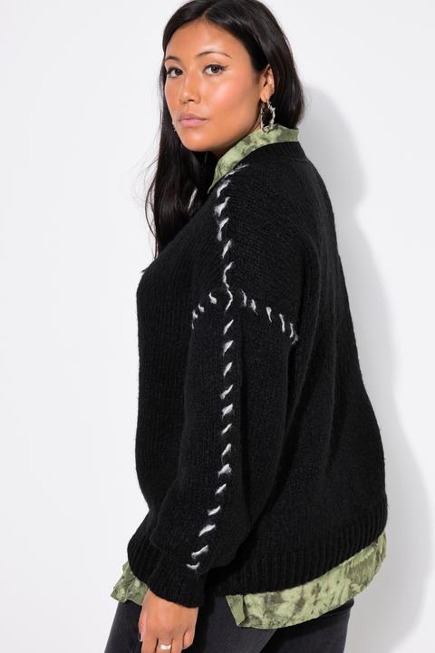 Produktbild Studio Untold Pullover, oversized, Colornähte, Langarm (46, 48)