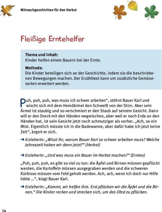 Image du produit 5 Minuten Mitmachgeschichten für Herbst und Winter (Allemand, Kathrin Sprenger, 2019)