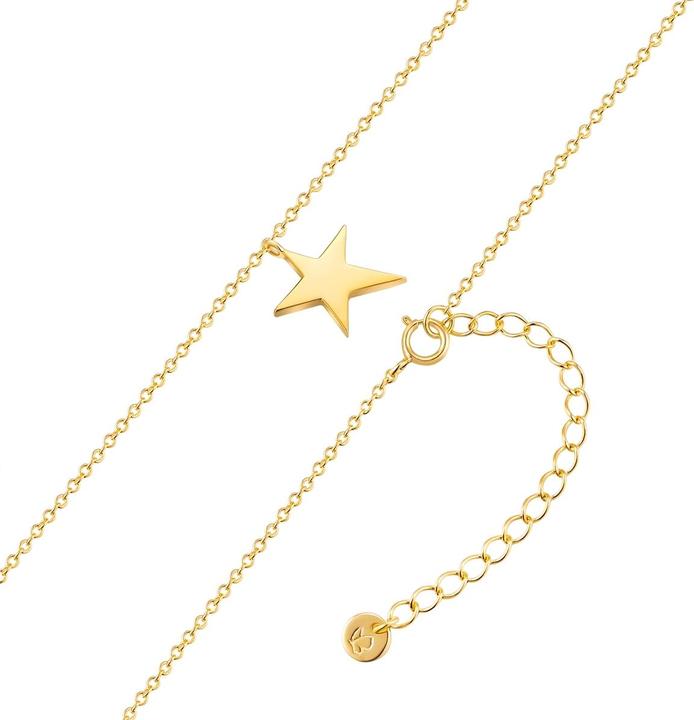 Immagine prodotto Glanzstücke München Collana da donna con stella in argento - 34478 (Argento, 40 - 45 cm)