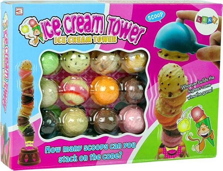 Image du produit Lean Toys Jeu Familial Ice Cream Tower Ice Cream Tower