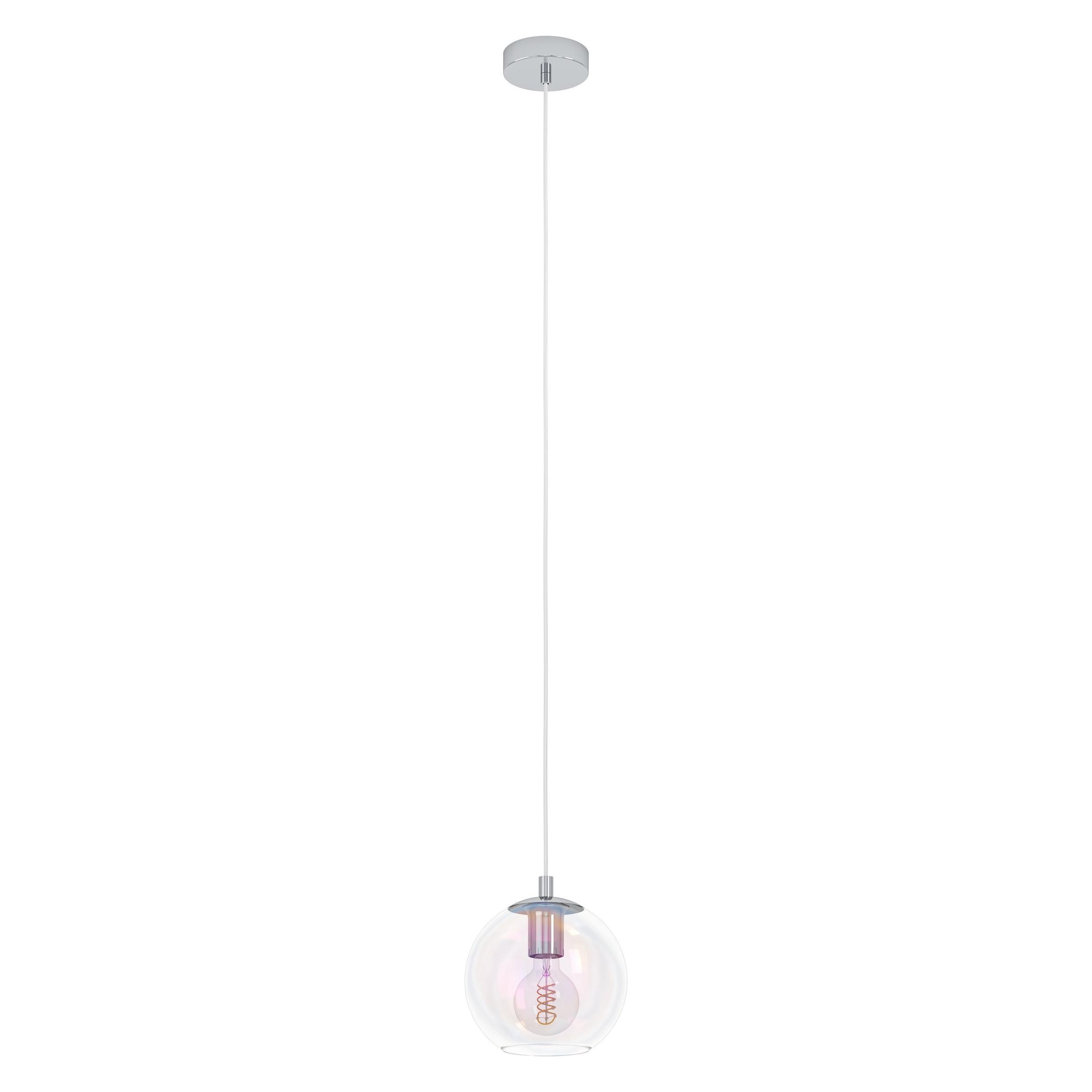 Eglo Hängeleuchte "Ariscani 2 Pendellampe - Stahl - E27 - 1X60W - IP20" E27 1 Stk. Hängelampe, Deckenlampe, Wohnzimmer, Esszimmer, H110 X Ø20 Cm