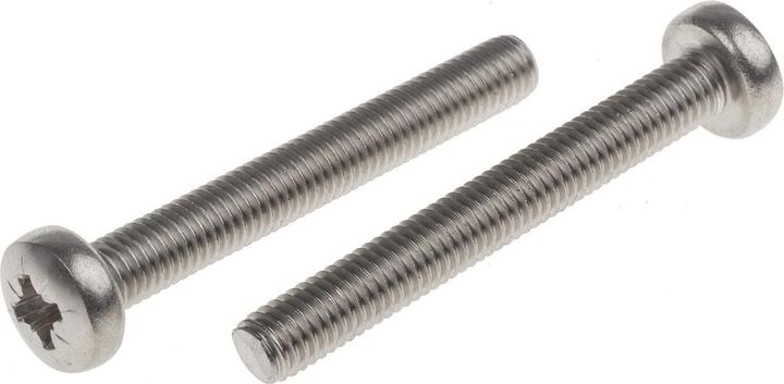 Produktbild RS PRO A2 s/steel cross pan head screw,M5x40mm (50 Schrauben pro Stück)